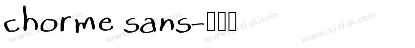 chorme sans字体转换